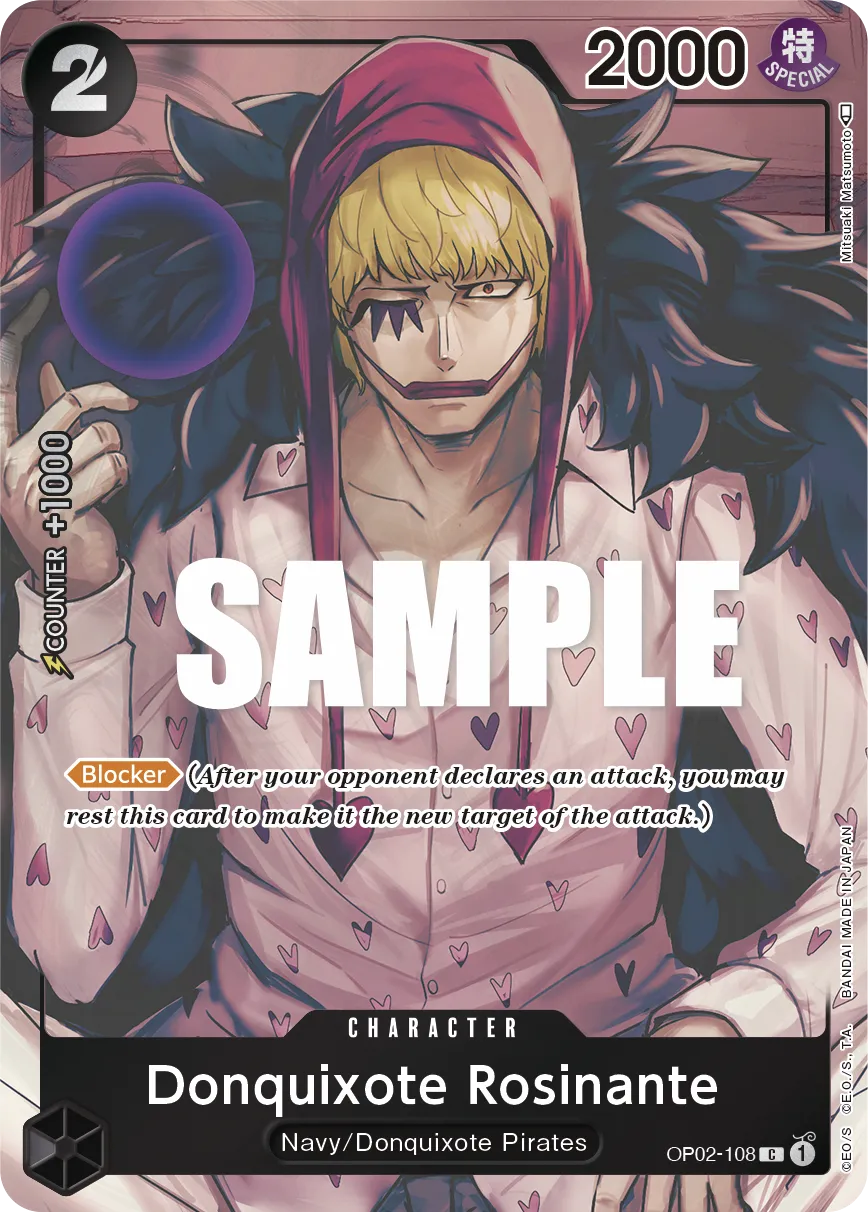 Donquixote Rosinante (Box Topper) · Paramount War OP02-108/204