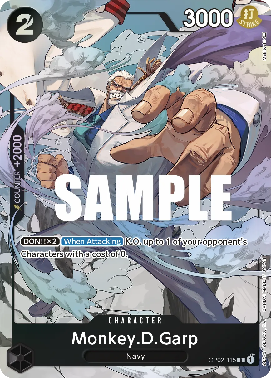 Monkey.D.Garp (115) (Alternate Art) · Paramount War OP02-115/204