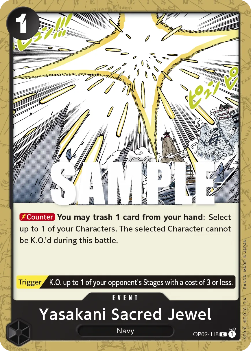 Yasakani Sacred Jewel · Paramount War OP02-118/204