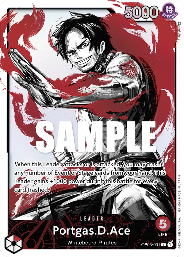 Portgas.D.Ace (Alternate Art) · Pillars of Strength OP03-001/200
