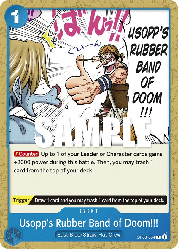 Usopp's Rubber Band of Doom!!! · Pillars of Strength OP03-054/227