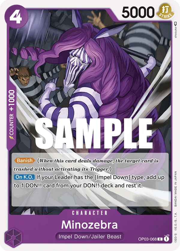 Minozebra · Pillars of Strength OP03-068/227