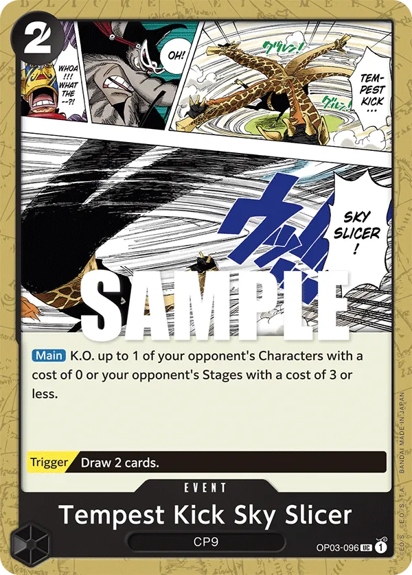 Tempest Kick Sky Slicer · Pillars of Strength OP03-096/227