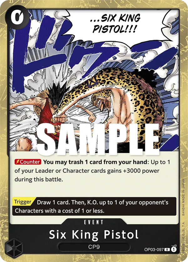 Six King Pistol · Pillars of Strength OP03-097/227