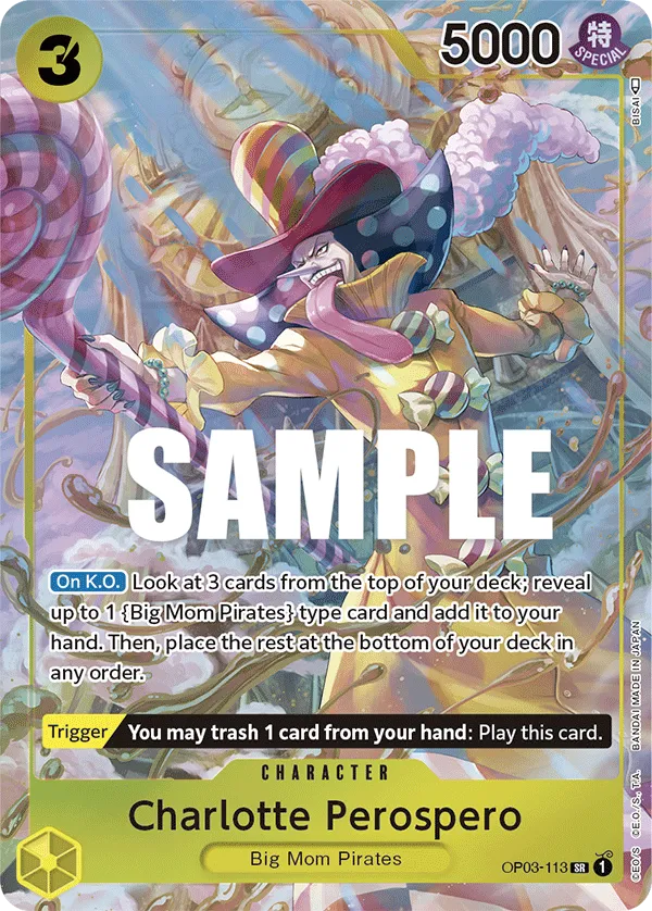 Charlotte Perospero (Alternate Art) · Pillars of Strength OP03-113/227