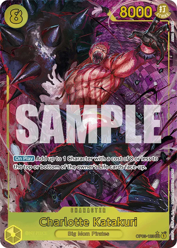 Charlotte Katakuri (Alternate Art) · Pillars of Strength OP03-123/227