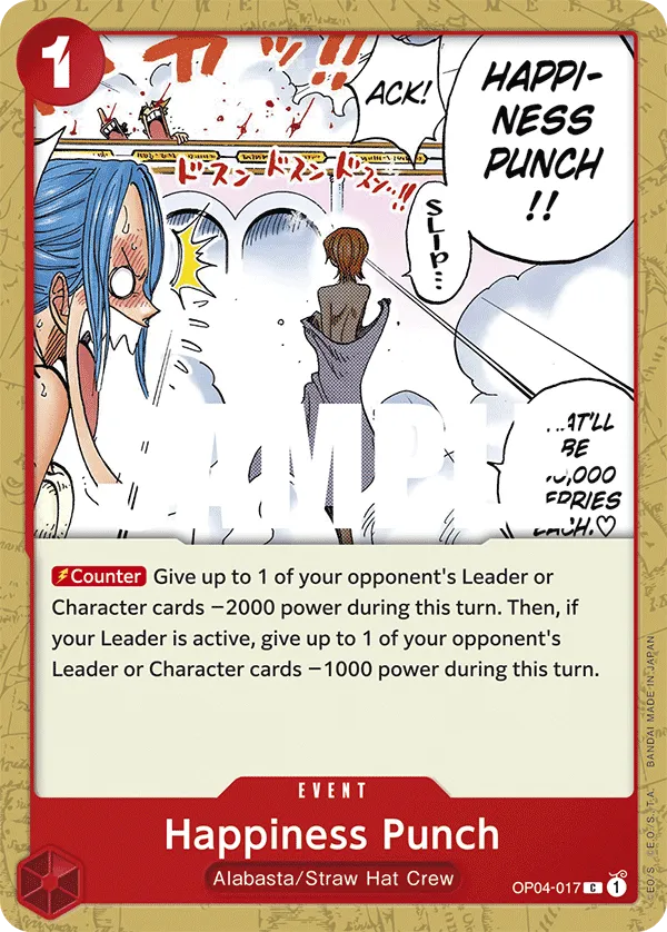 Happiness Punch · Kingdoms of Intrigue OP04-017/190