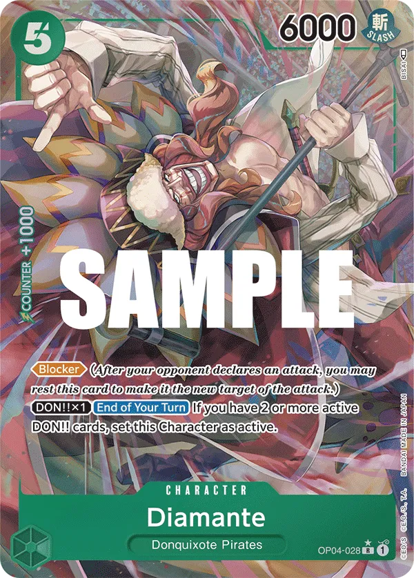 Diamante (Alternate Art) · Kingdoms of Intrigue OP04-028/190