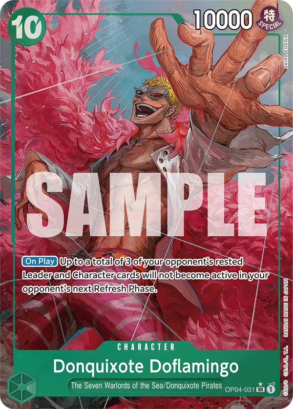 Donquixote Doflamingo (Alternate Art) · Kingdoms of Intrigue OP04-031/190