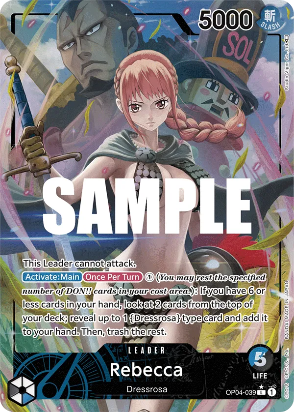 Rebecca (039) (Alternate Art) · Kingdoms of Intrigue OP04-039/190