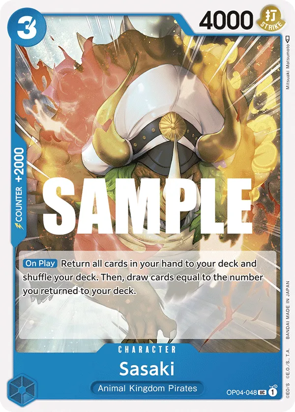Sasaki · Kingdoms of Intrigue OP04-048/190