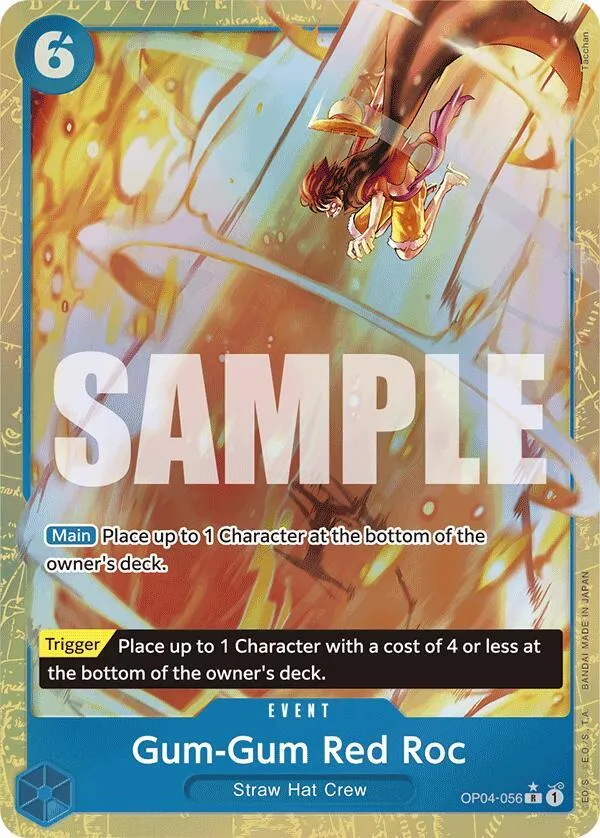 Gum-Gum Red Roc (Alternate Art) · Kingdoms of Intrigue OP04-056/190
