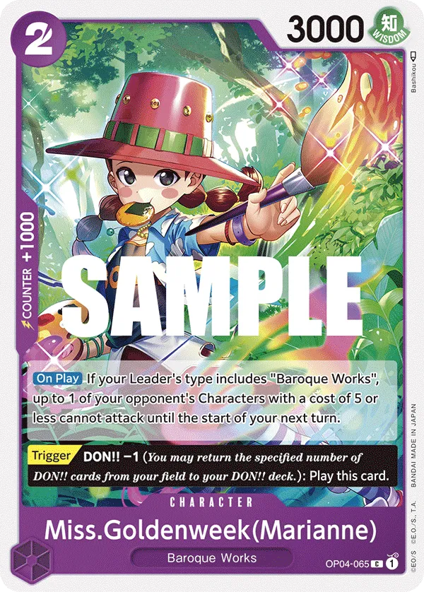 Miss.Goldenweek(Marianne) · Kingdoms of Intrigue OP04-065/190
