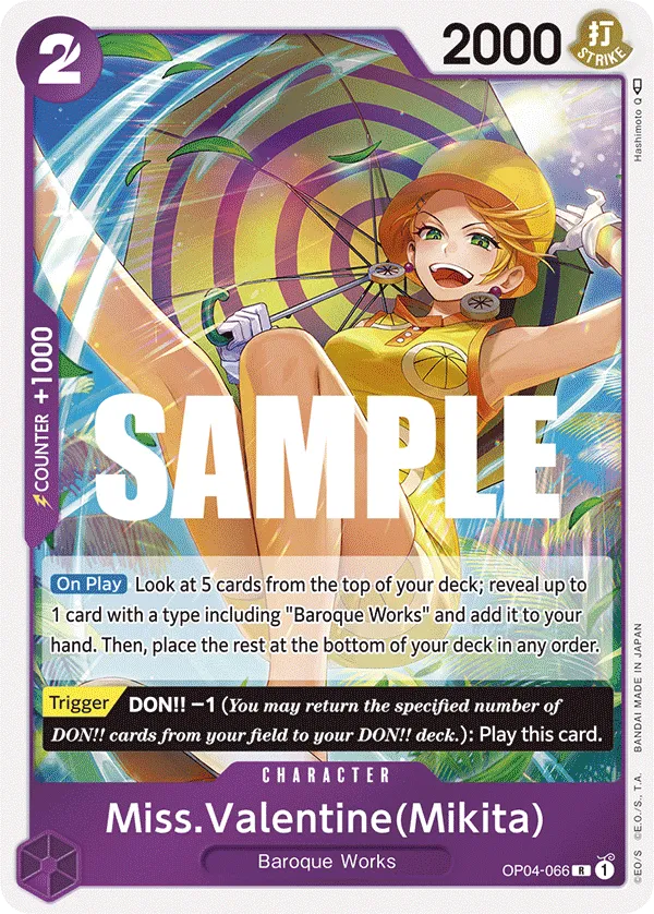 Miss.Valentine(Mikita) · Kingdoms of Intrigue OP04-066/190