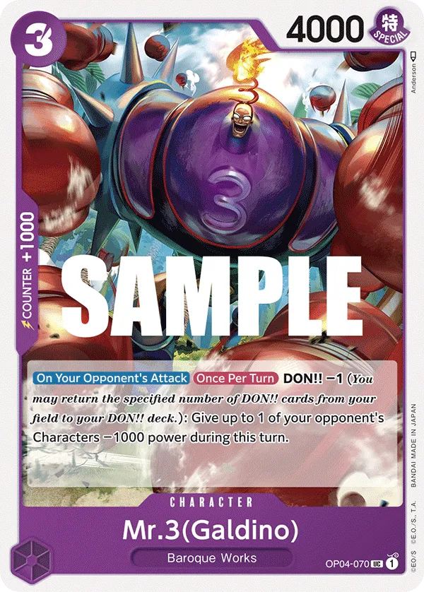 Mr.3 (Galdino) · Kingdoms of Intrigue OP04-070/190