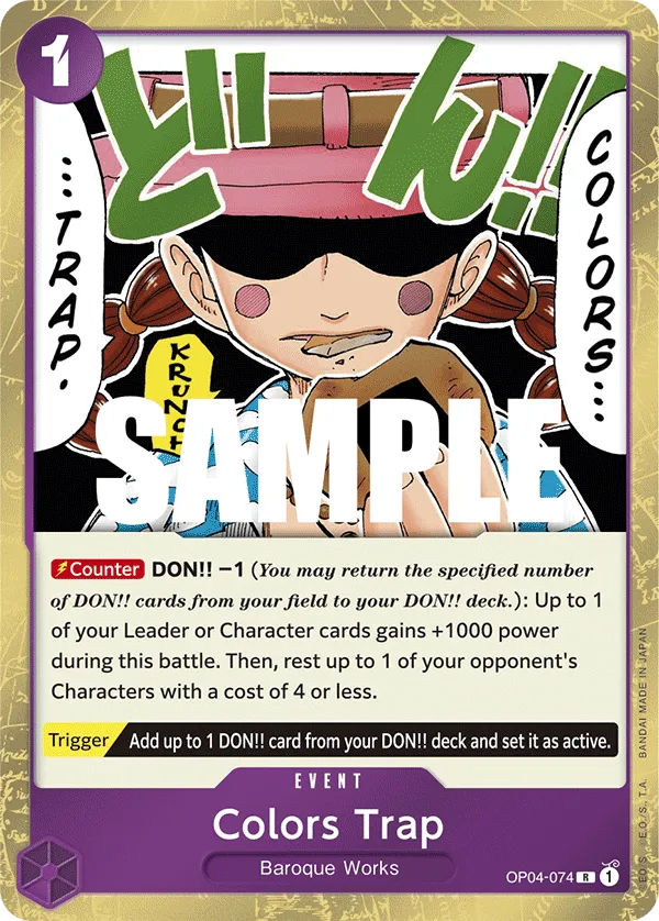 Colors Trap · Kingdoms of Intrigue OP04-074/190