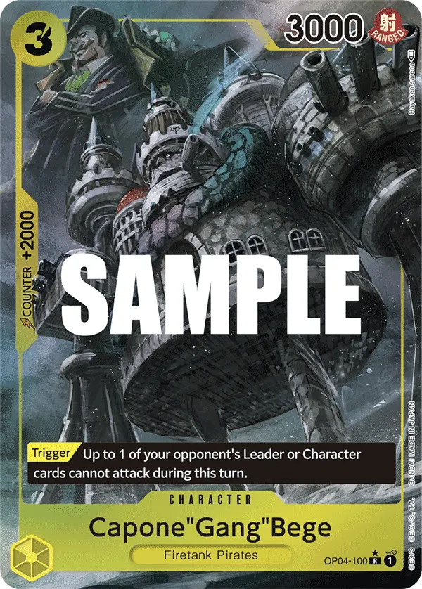 Capone"Gang"Bege (Alternate Art) · Kingdoms of Intrigue OP04-100/190
