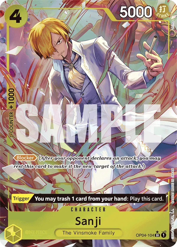 Sanji (OP04-104) (Alternate Art) · Kingdoms of Intrigue OP04-104/190
