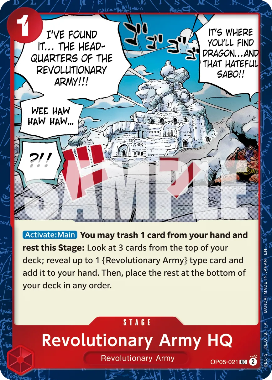 Revolutionary Army HQ (Pirate Foil) · Awakening of the New Era OP05-021/249