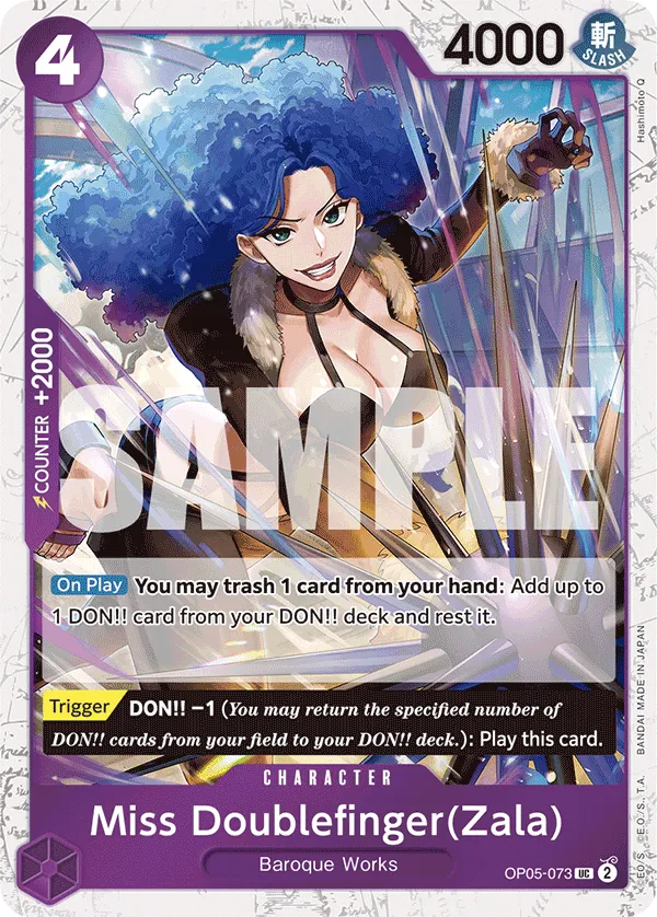 Miss Doublefinger(Zala) (Full Art) · Awakening of the New Era OP05-073/249