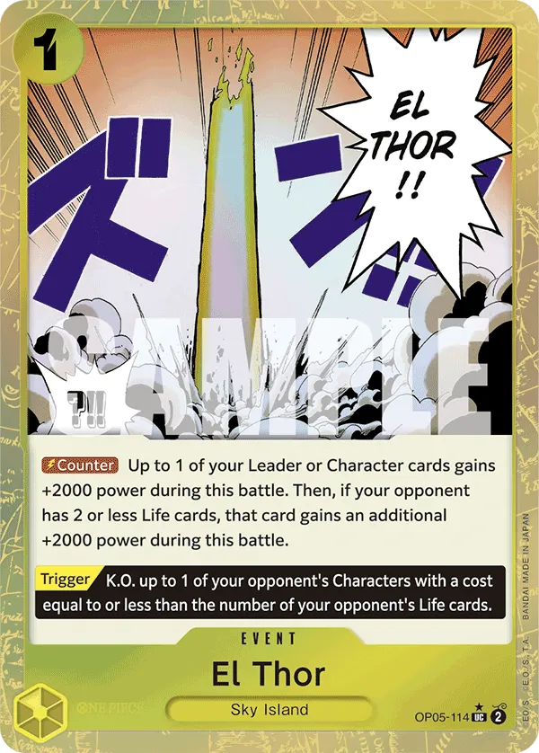 El Thor (Textured Foil) · Awakening of the New Era OP05-114/249