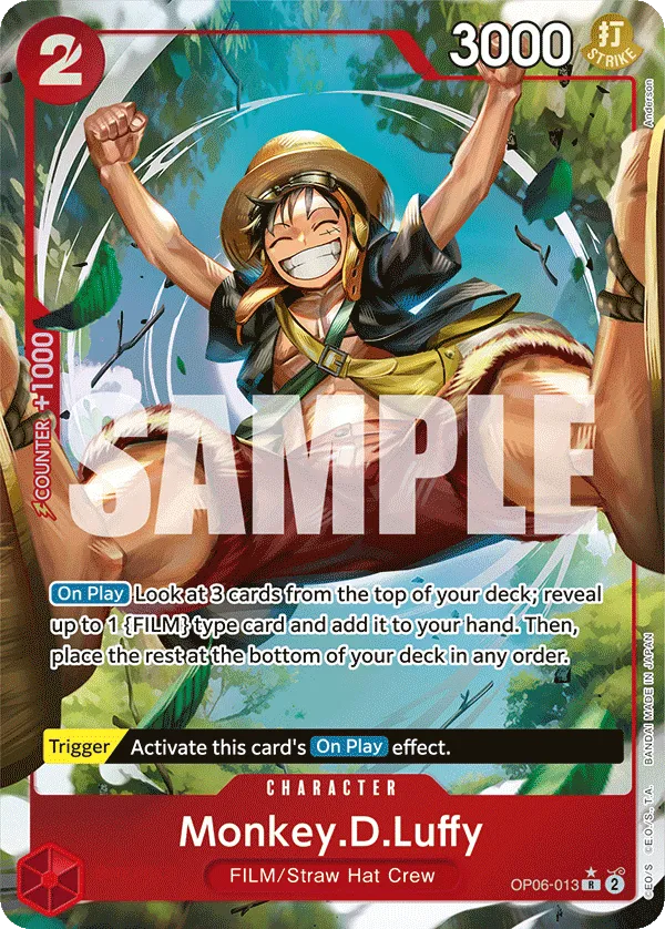 Monkey.D.Luffy (Alternate Art) · Wings of the Captain OP06-013/249