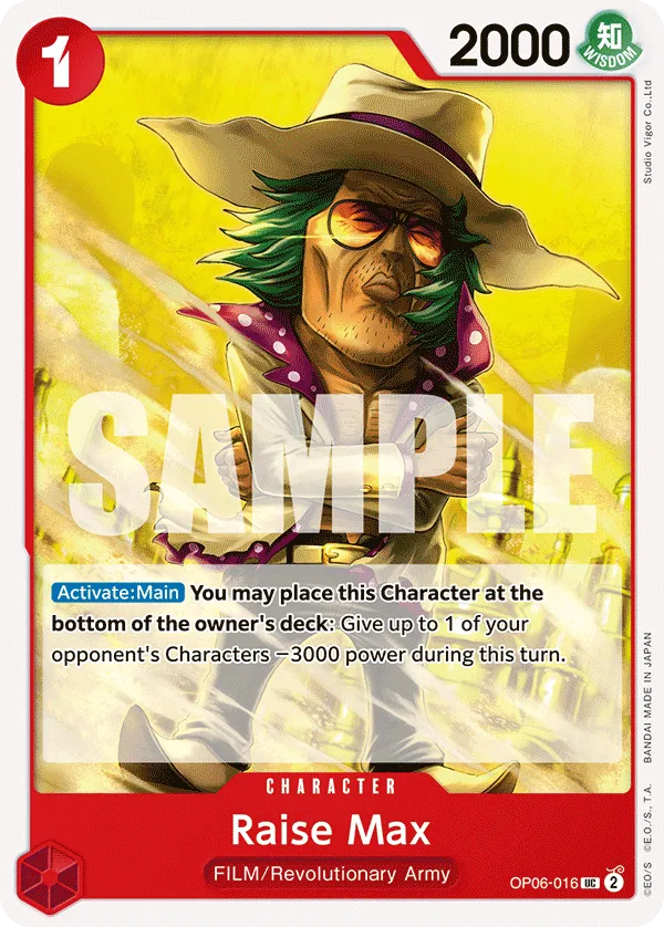 Raise Max · Wings of the Captain OP06-016/249