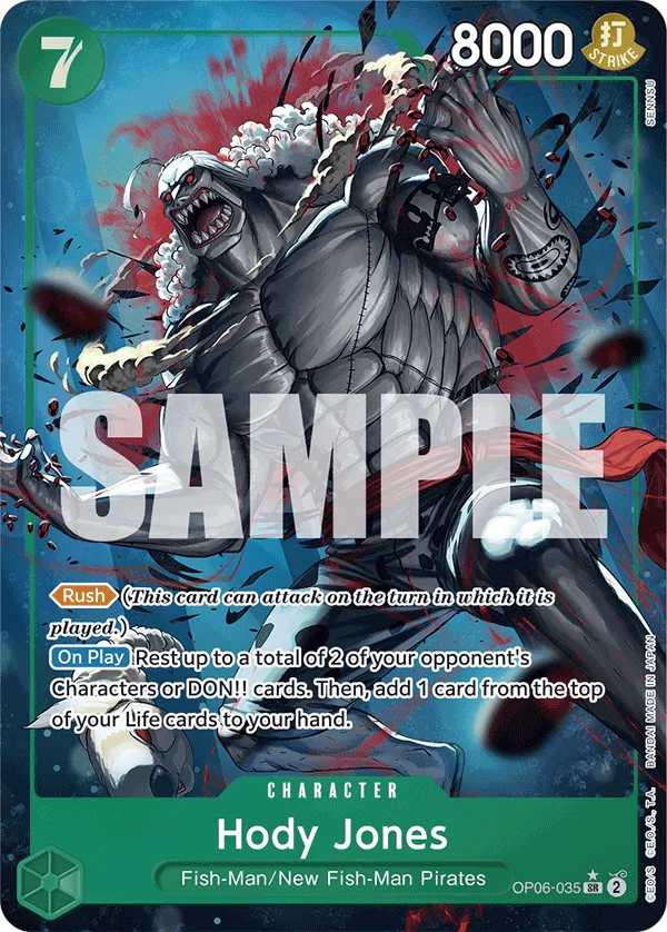 Hody Jones (Alternate Art) · Wings of the Captain OP06-035/249