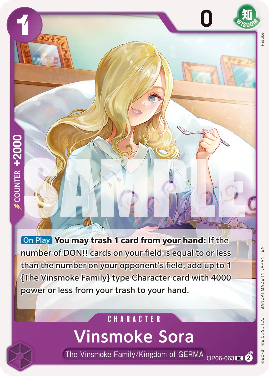 Vinsmoke Sora (Pirate Foil) · Wings of the Captain OP06-063/249