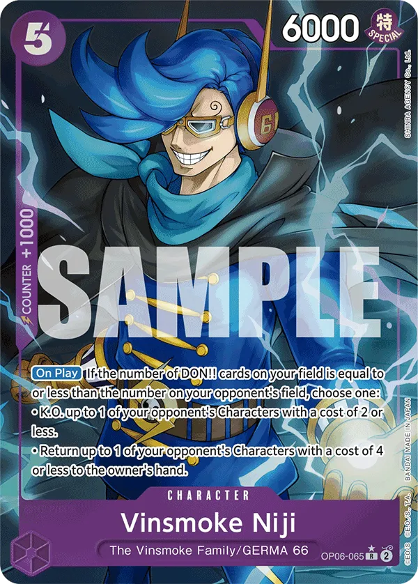 Vinsmoke Niji (OP06-065) (Alternate Art) · Wings of the Captain OP06-065/249