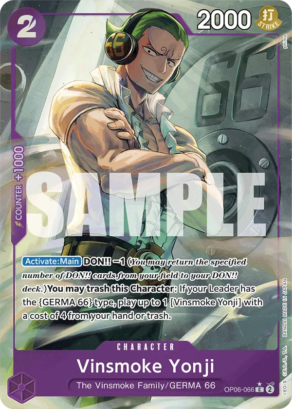 Vinsmoke Yonji (OP06-066) (Full Art) · Wings of the Captain OP06-066/249
