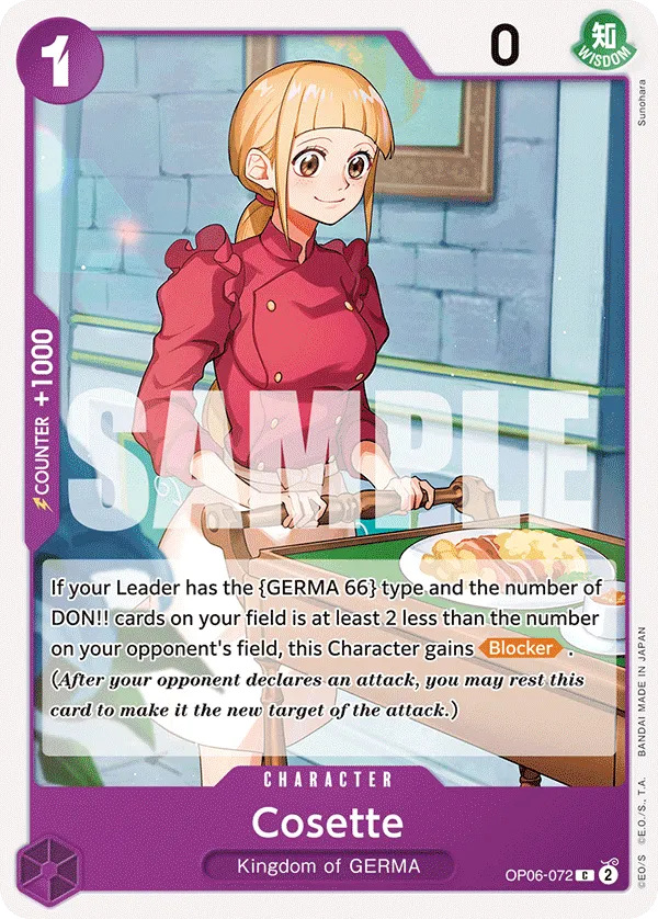 Cosette · Wings of the Captain OP06-072/249