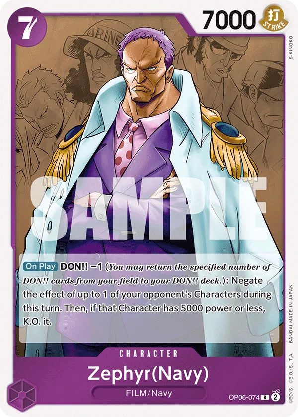 Zephyr (Navy) · Wings of the Captain OP06-074/249