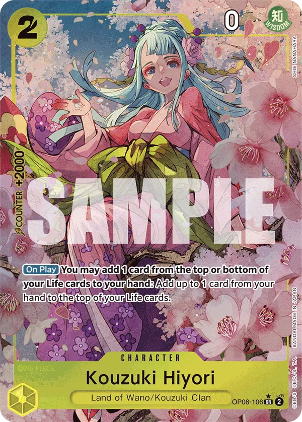 Kouzuki Hiyori (Alternate Art) · Wings of the Captain OP06-106/249
