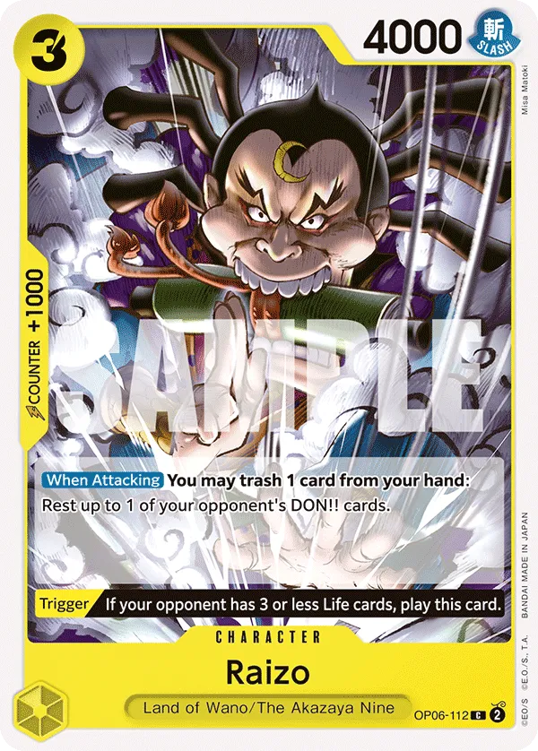 Raizo · Wings of the Captain OP06-112/249