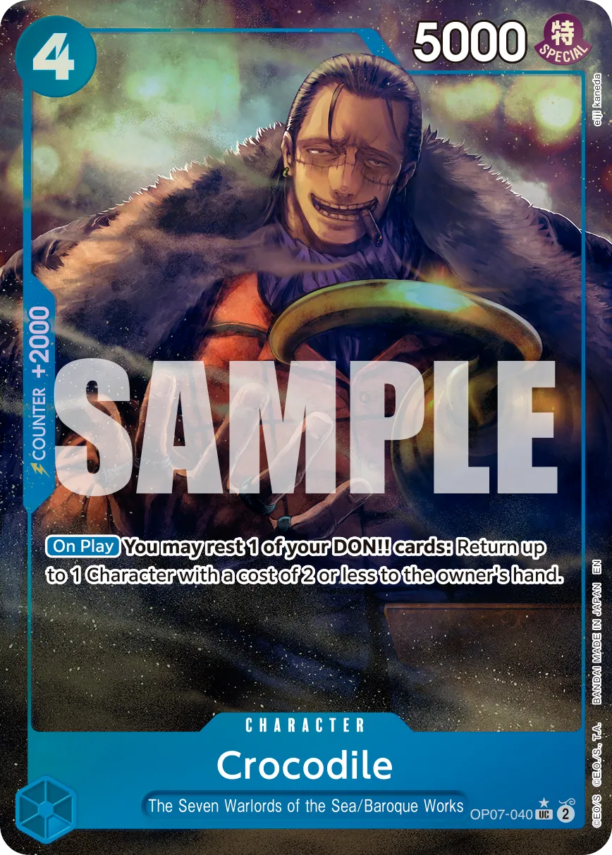 Crocodile - OP07-040 (Alternate Art) · 500 Years in the Future OP07-040/193