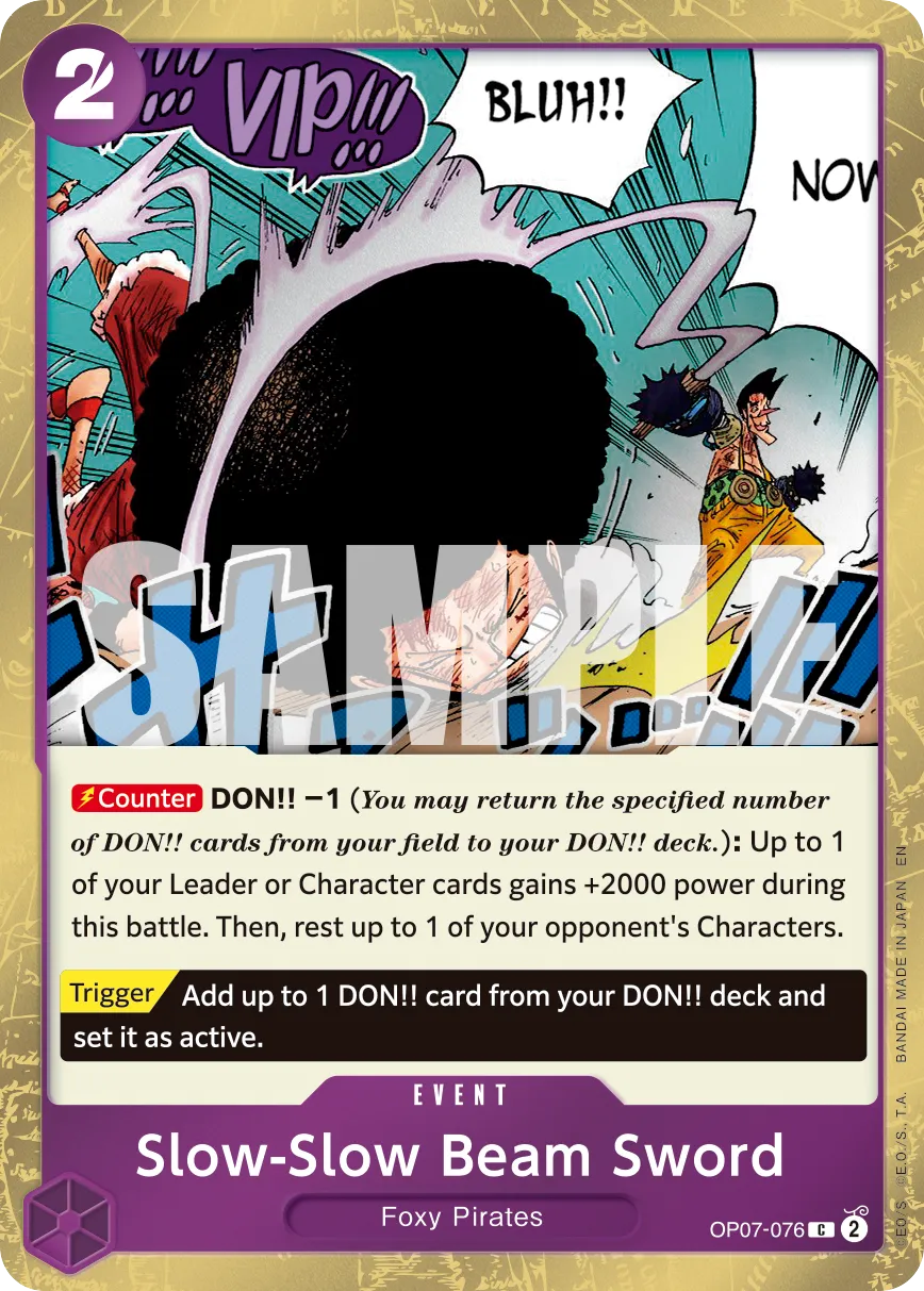 Slow-Slow Beam Sword (Pirate Foil) · 500 Years in the Future OP07-076/193