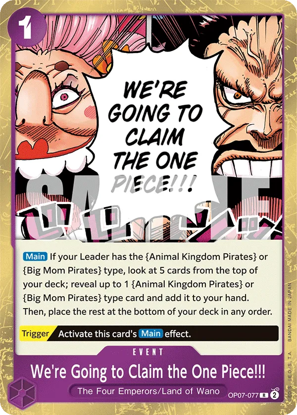 We're Going to Claim the One Piece!!! · 500 Years in the Future OP07-077/193