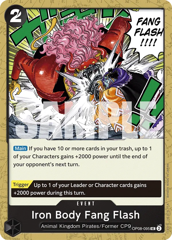 Iron Body Fang Flash · Two Legends OP08-095/163