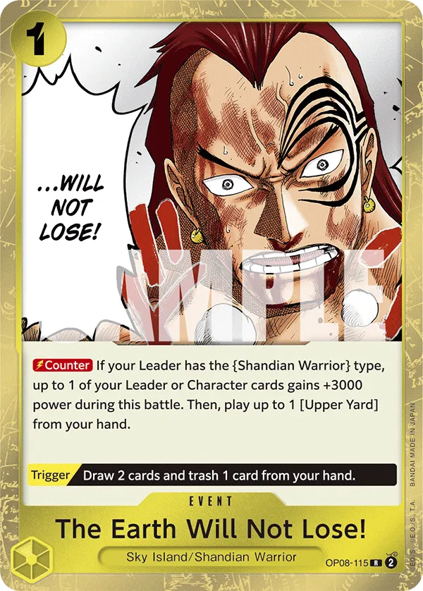 The Earth Will Not Lose! · Two Legends OP08-115/163