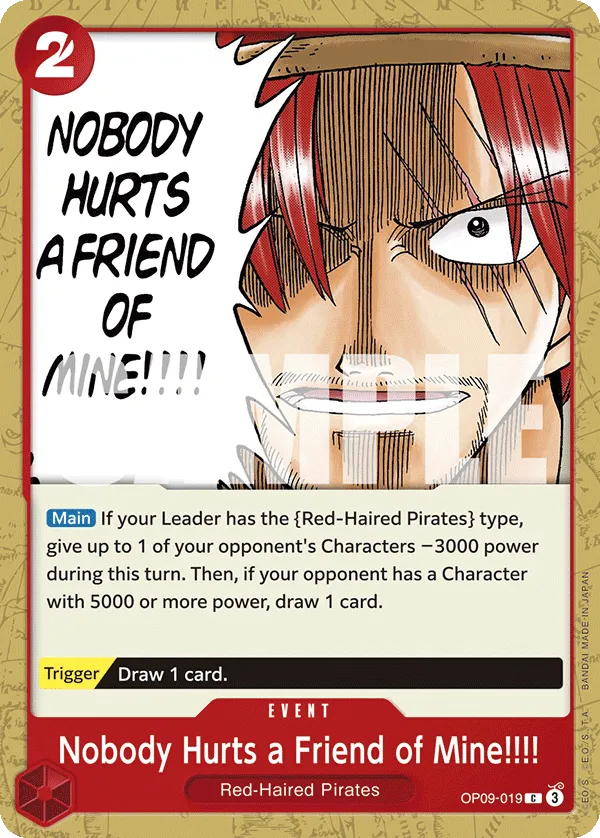 Nobody Hurts a Friend of Mine!!!! · Emperors in the New World OP09-019/238