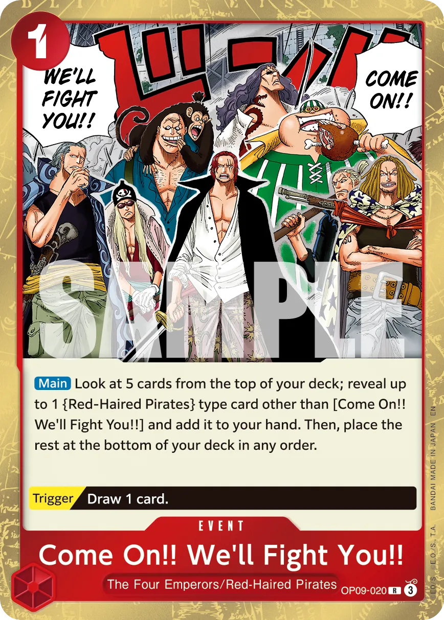 Come On!! We'll Fight You!! (Manga) · Emperors in the New World OP09-020/238