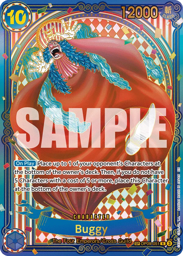 Buggy - OP09-051 (SP) (Gold) · Emperors in the New World OP09-051/238