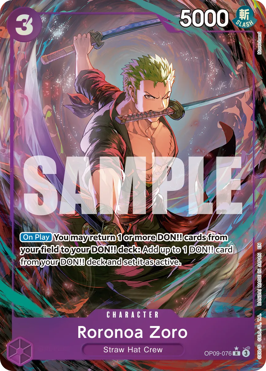 Roronoa Zoro - OP09-076 (Alternate Art) · Emperors in the New World OP09-076/238