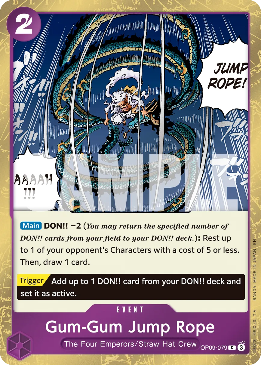 Gum-Gum Jump Rope (Pirate Foil) · Emperors in the New World OP09-079/238