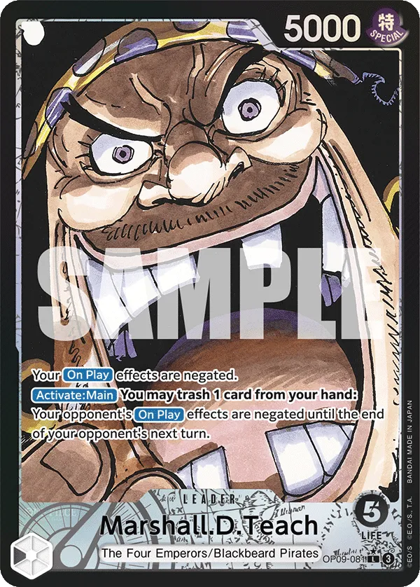 Marshall.D.Teach (081) (Parallel) · Emperors in the New World OP09-081/238