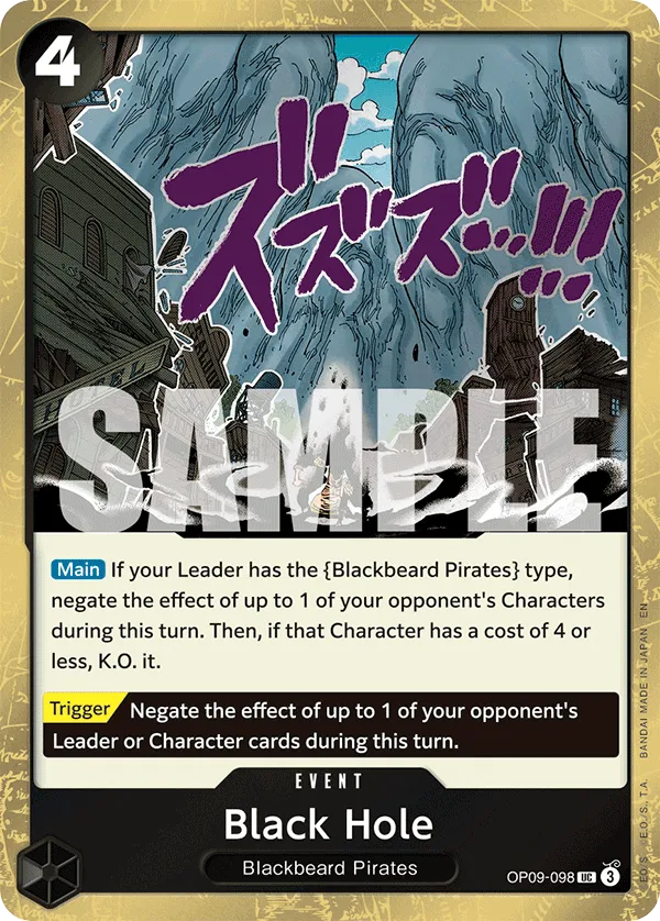 Black Hole (Pirate Foil) · Emperors in the New World OP09-098/238
