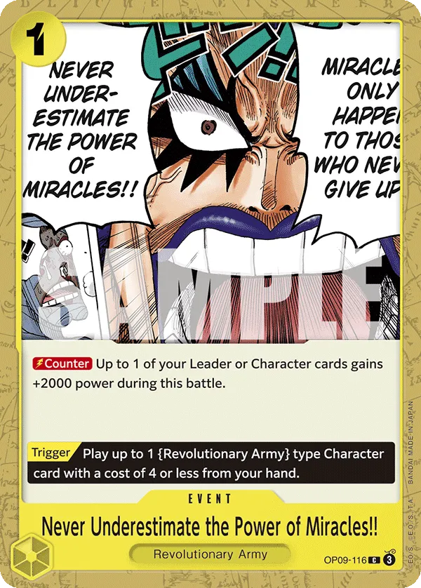Never Underestimate the Power of Miracles!! · Emperors in the New World OP09-116/238
