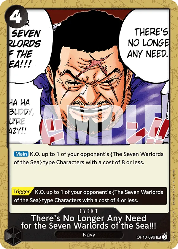 There's No Longer Any Need for the Seven Warlords of the Sea!!! · Royal Blood OP10-096/174