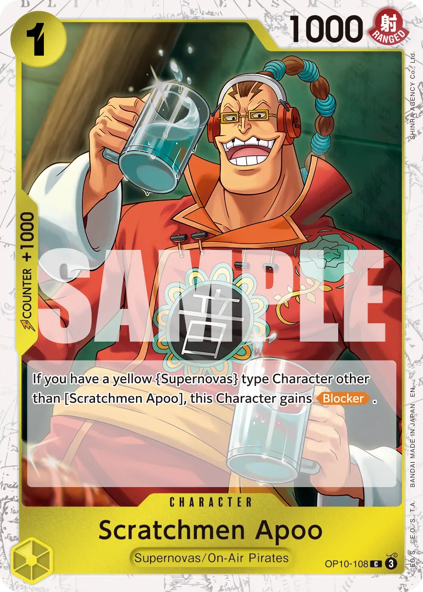 Scratchmen Apoo - OP10-108 (Pirate Foil) · Royal Blood OP10-108/174